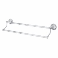 Kingston Brass BA4813C Metropolitan 24-Inch Dual Towel Bar, Polished Chrome