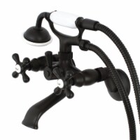KS265ORB Vintage Adjustable Center Tub Wall Mount Clawfoot Tub Faucet, Oil Rubbed Bronze