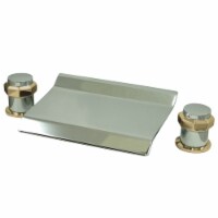 Kingston Brass KS2244AR Milano Roman Tub Faucet, Polished Chrome/Polished Brass