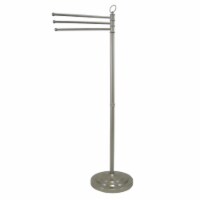 Kingston Brass CC2028 Vintage Pedestal Towel Bar, Brushed Nickel