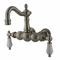 Kingston Brass CC1005T8 Vintage 3-3/8-Inch Wall Mount Tub Faucet, Brushed Nickel
