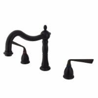 Kingston Brass KS1345ZL Silver Sage Roman Tub Faucet, Oil Rubbed Bronze