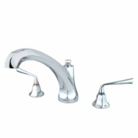 Kingston Brass KS4321ZL Silver Sage Roman Tub Faucet, Polished Chrome
