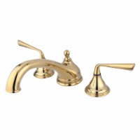 Kingston Brass KS5532ZL Silver Sage Roman Tub Faucet, Polished Brass