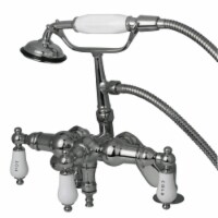 Kingston Brass CC624T1 Vintage Adjustable Center Deck Mount Tub Faucet, Polished Chrome