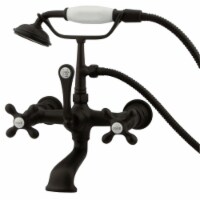 CC557T5 Vintage 7-Inch Wall Mount Tub Faucet with Hand Shower, Oil Rubbed Bronze