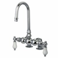 Kingston Brass CC94T1 Vintage 3-3/8-Inch Deck Mount Tub Faucet, Polished Chrome