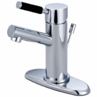 Kaiser Single-Handle Bathroom Faucet with Brass Pop-Up and Cover Plate, Polished Chrome