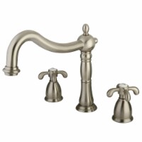 Kingston Brass KS1348TX French Country Roman Tub Faucet, Brushed Nickel