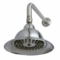 K306C8CK Vintage 6  Dia. Bell Shape Brs Shower Head With 12 Shower Arm Combo, Brushed Nickel