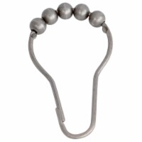 Kingston Brass Srcr128 Roller Ball Shower Curtain Rings (12Pcs/Set), Brushed Nickel