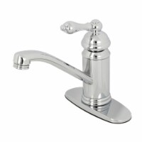 KS3401AL Vintage Single-Handle Bathroom Faucet with Push Pop-Up, Polished Chrome