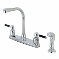 FB751DKLSP Kaiser 8-Inch Centerset Kitchen Faucet with Sprayer, Polished Chrome
