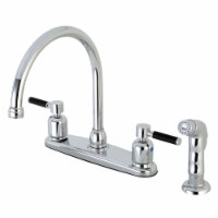 Kingston Brass FB791DKLSP Kaiser Centerset Kitchen Faucet, Satin Nickel - 16.7 x 16.11 x 2.62