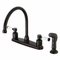 FB795DPLSP Paris 8-Inch Centerset Kitchen Faucet with Sprayer, Oil Rubbed Bronze