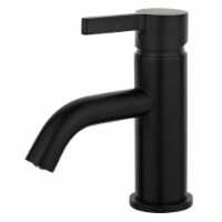 Fauceture LS8220CTL Continental Single-Handle Bathroom Faucet with Push Pop-Up, Matte Black