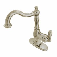 FSY7708ACL Single-Handle Bathroom Faucet with Push Pop-Up and Cover Plate, Brushed Nickel