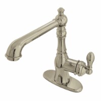 FSY7208ACL Single-Handle Bathroom Faucet with Push Pop-Up and Cover Plate, Brushed Nickel