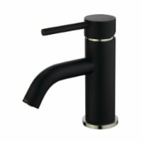 LS8229DL Concord Single-Handle Bathroom Faucet with Push Pop-Up, Matte Black/Brushed Nickel