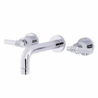 Kingston Brass KS8121ML Milano 2-Handle 8 in. Wall Mount Bathroom Faucet, Polished Chrome
