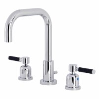 Kingston Brass FSC8931DKL Kaiser Widespread Bathroom Faucet with Brass Pop-Up, Polished Chrom