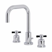 Kingston Brass FSC8931ZX Millennium Widespread Bathroom Faucet with Brass Pop-Up, Polished Ch