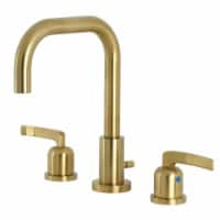 Kingston Brass FSC8933EFL Centurion Widespread Bathroom Faucet with Brass Pop-Up, Brushed Bra