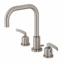Kingston Brass FSC8938EFL Centurion Widespread Bathroom Faucet with Brass Pop-Up, Brushed Nic