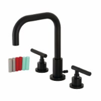 Fauceture FSC8930CKL Kaiser Widespread Bathroom Faucet with Brass Pop-Up, Matte Black