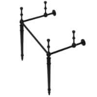 Kingston Brass VPB33220 Edwardian Brass Console Sink Legs, Matte Black