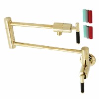 Kingston Brass KS4102CKL Kaiser Wall Mount Pot Filler Faucet, Polished Brass