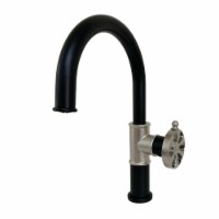 KS2236RX Eagan Single-Handle Bathroom Faucet with Push Pop-Up, Matte Black/Polished Nickel