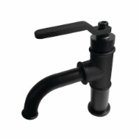 Kingston Brass KS2820KL Whitaker Single-Handle Bathroom Faucet with Push Pop-Up, Matte Black