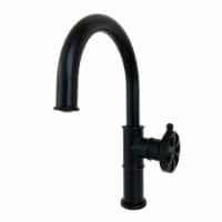 Kingston Brass KS2230RX Belknap Single-Handle Bathroom Faucet with Push Pop-Up, Matte Black