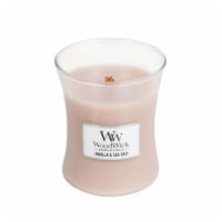 Woodwick® Medium Hourglass Jar Candle Vanilla & Sea Salt Perspective: Main
