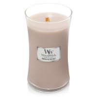 Woodwick® Vanilla & Sea Salt Large Hourglass Jar Candle Perspective: Main