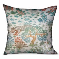 Wild Jungle Multi Animal motif Luxury Outdoor/Indoor Throw Pillow Double sided  16" x 16"