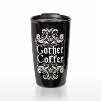 Alchemy Gothic MRDWM2 5.91 in. Gothee Coffee Double Walled Mug, Black - 12 oz