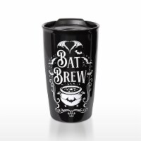 Alchemy Gothic MRDWM6 5.91 in. Bat Brew Double Walled Mug, Black - 12 oz