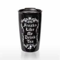 Alchemy Gothic MRDWM7 5.91 in. Freaks Like Me Double Walled Mug, Black - 12 oz