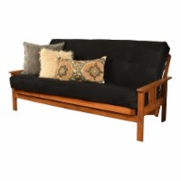 Kodiak Furniture Full-size Traditional Suede Fabric Futon Mattress in Black