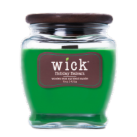 Wick® Holiday Balsam Wooden Wick Soy Blend Candle - Green Perspective: Main