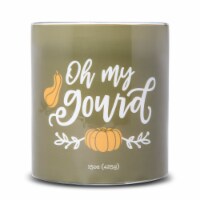 Carolina Harvest Sayings Oh My Gourd Candle - Green Perspective: Main