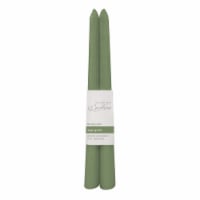 Carolina Unscented Taper Candles - 2 Pack - Sage Green Perspective: Main
