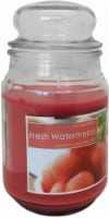 Everyday Escapes™ Watermelon Jar Candle - 18 Ounce - Dark Pink Perspective: Main