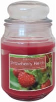Everyday Escapes Strawberry Fields Jar Candle - 18 Ounce - Light Red Perspective: Main