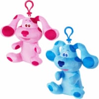 Blue's Clues Blue & Magenta Plush Coin Purse Backpack Charm Ornament Zipper Pull Set PMI