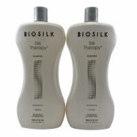 Biosilk Silk Therapy Shampoo Sulfate Free 34 OZ Set of 2 Bottles