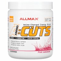 ALLMAX A:CUTS Amino-Charged Energy Drink, Pink Lemonade - 210 g - with Caffeine, Green Coffee