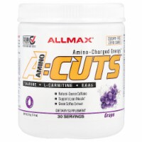 ALLMAX A:CUTS Amino-Charged Energy Drink, Grape - 210 g - with Caffeine, Green Coffee